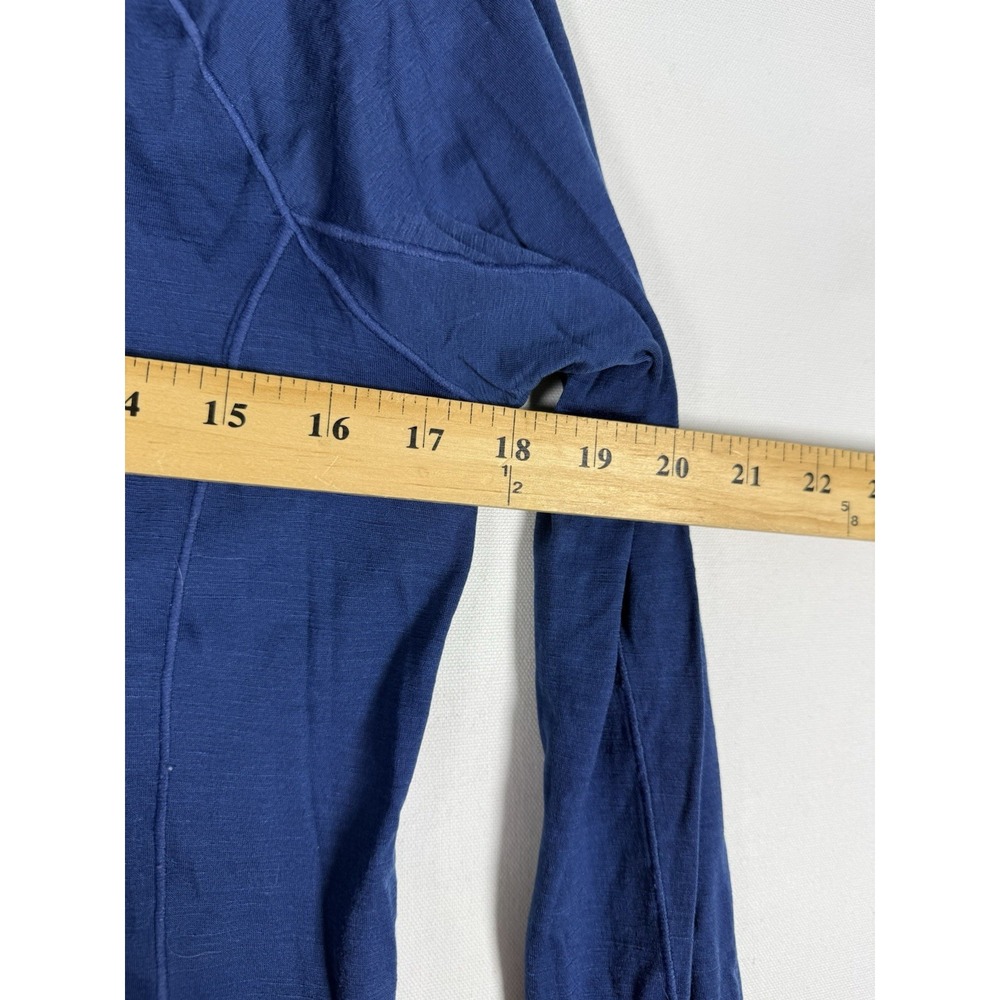 Smartwool Merino 150 Shirt Womens Medium Blue 1/4 Zip Long Sleeve Base Layer - Picture 7 of 8